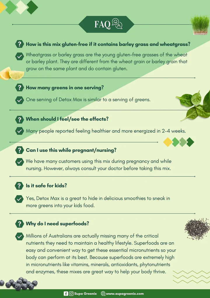 Supa Greenix Detox Max (8g x 15 sachets)