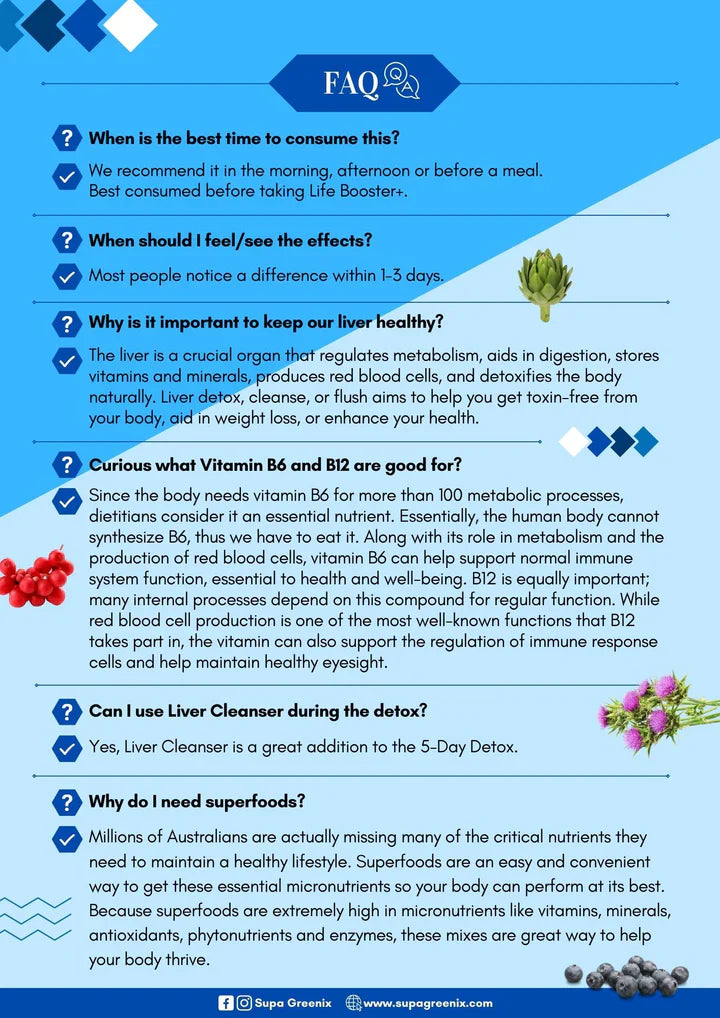 Supa Greenix Liver Cleanser (8g x 15 sachets)