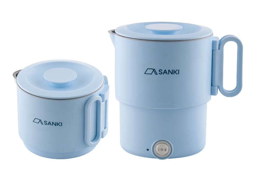 SANKI 不銹鋼雙電壓摺疊式旅行水壺 0.9L (SK-TK900)
