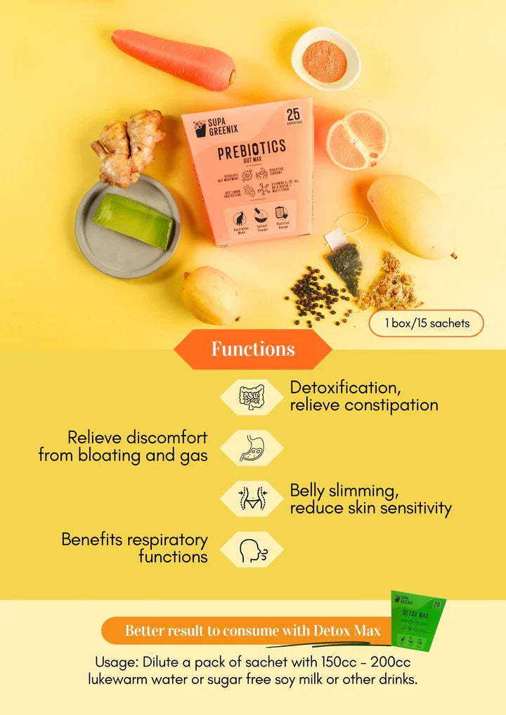 Supa Greenix Prebiotics Gut Max (8g x 15 sachets)