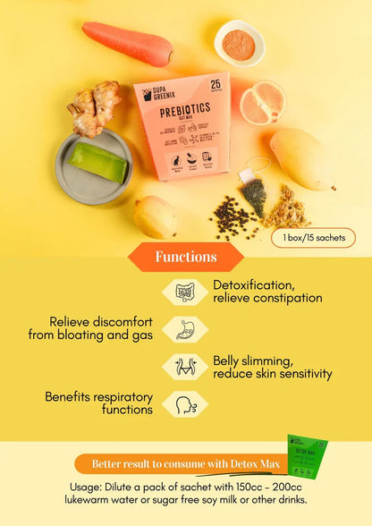 Supa Greenix Prebiotics Gut Max (8g x 15 sachets)