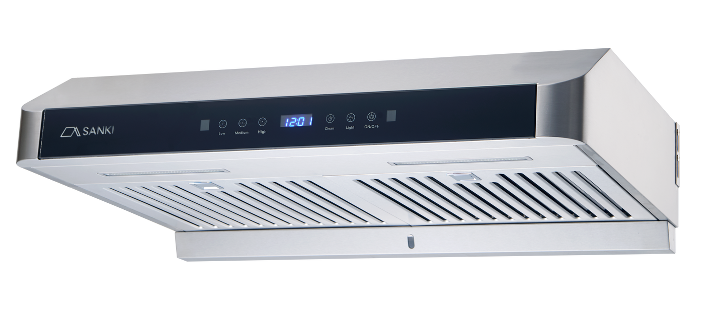 \ 極速摩打轉速 / SANKI 台式抽油煙機 (不銹鋼)｜包基本安裝* (SK-718S／SK-728S)