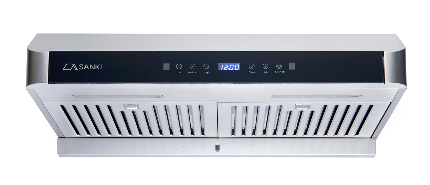 \ 極速摩打轉速 / SANKI 台式抽油煙機 (不銹鋼)｜包基本安裝* (SK-718S／SK-728S)
