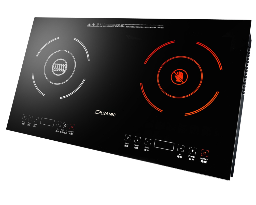 SANKI 嵌入式／座檯式雙頭電磁電陶爐 2800W (SK-CI2800)